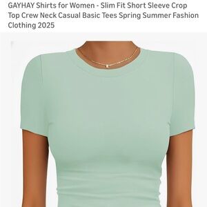 Mint Green Slim Fit Tshirt